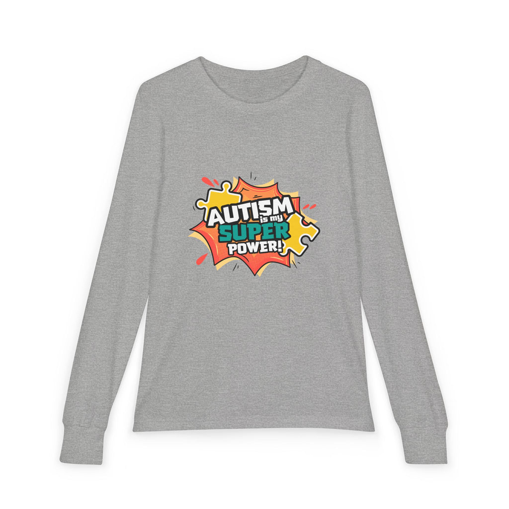 Autism Super Power Youth Long Sleeve Tee
