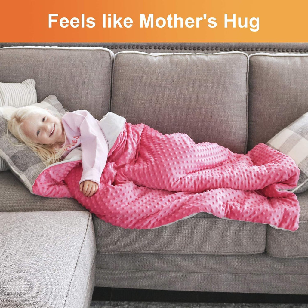 Kids Weighted Blanket with Cover – 5 lb, 36" x 48"