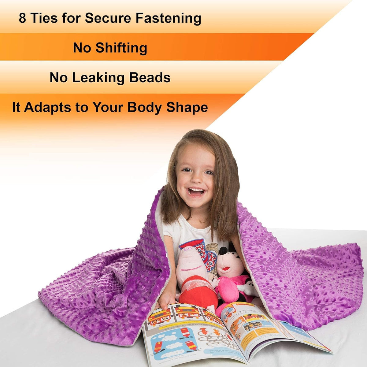 Kids Weighted Blanket with Cover – 5 lb, 36" x 48"