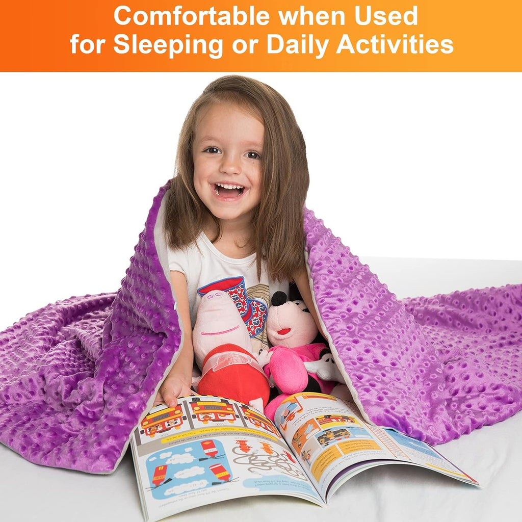 Kids Weighted Blanket with Cover – 5 lb, 36" x 48"