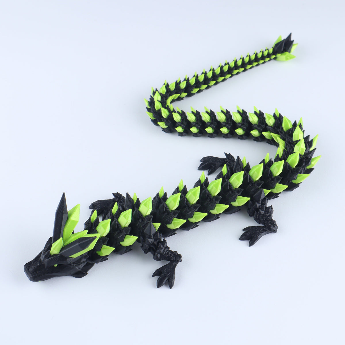 Crystal Dragon Fidget Toy – 3D Printed & Articulated