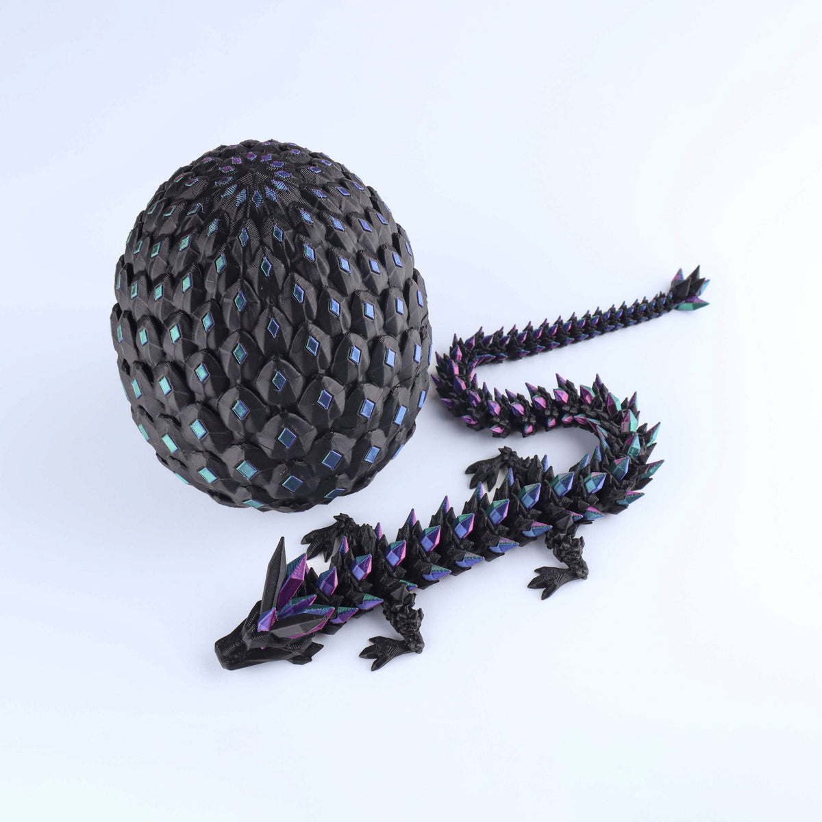 Crystal Dragon Fidget Toy – 3D Printed & Articulated