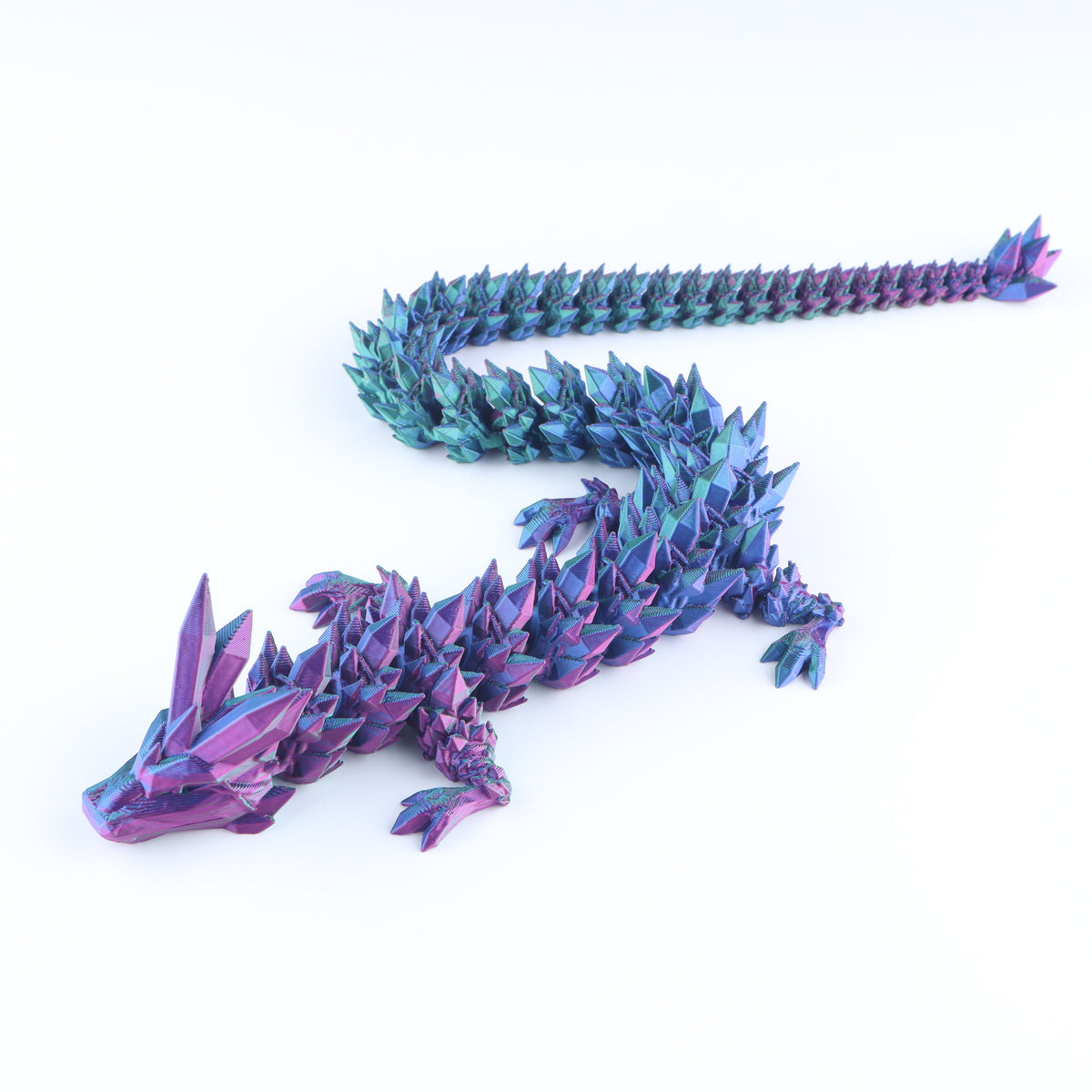Crystal Dragon Fidget Toy – 3D Printed & Articulated