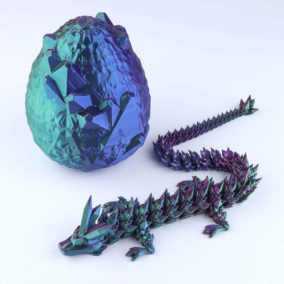 Crystal Dragon Fidget Toy – 3D Printed & Articulated