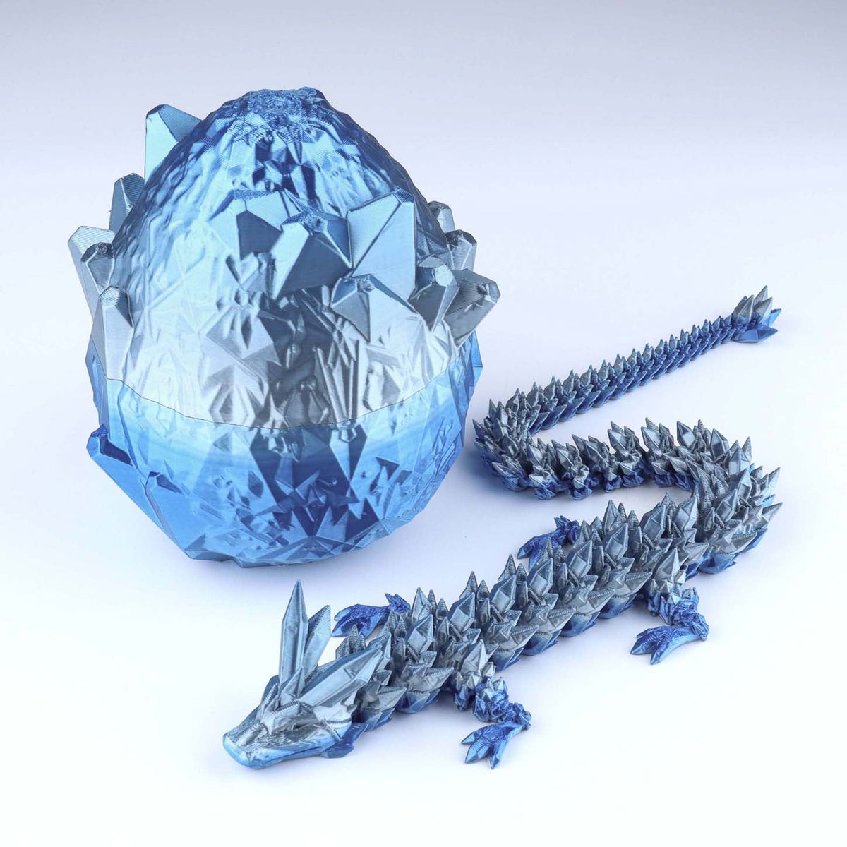 Crystal Dragon Fidget Toy – 3D Printed & Articulated