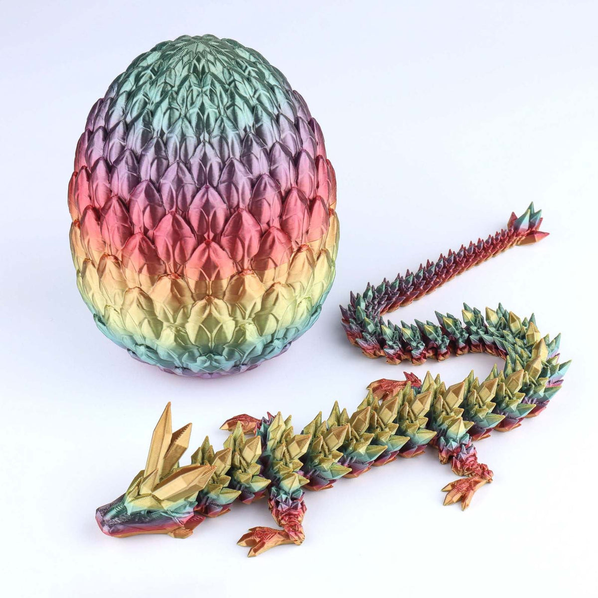Crystal Dragon Fidget Toy – 3D Printed & Articulated