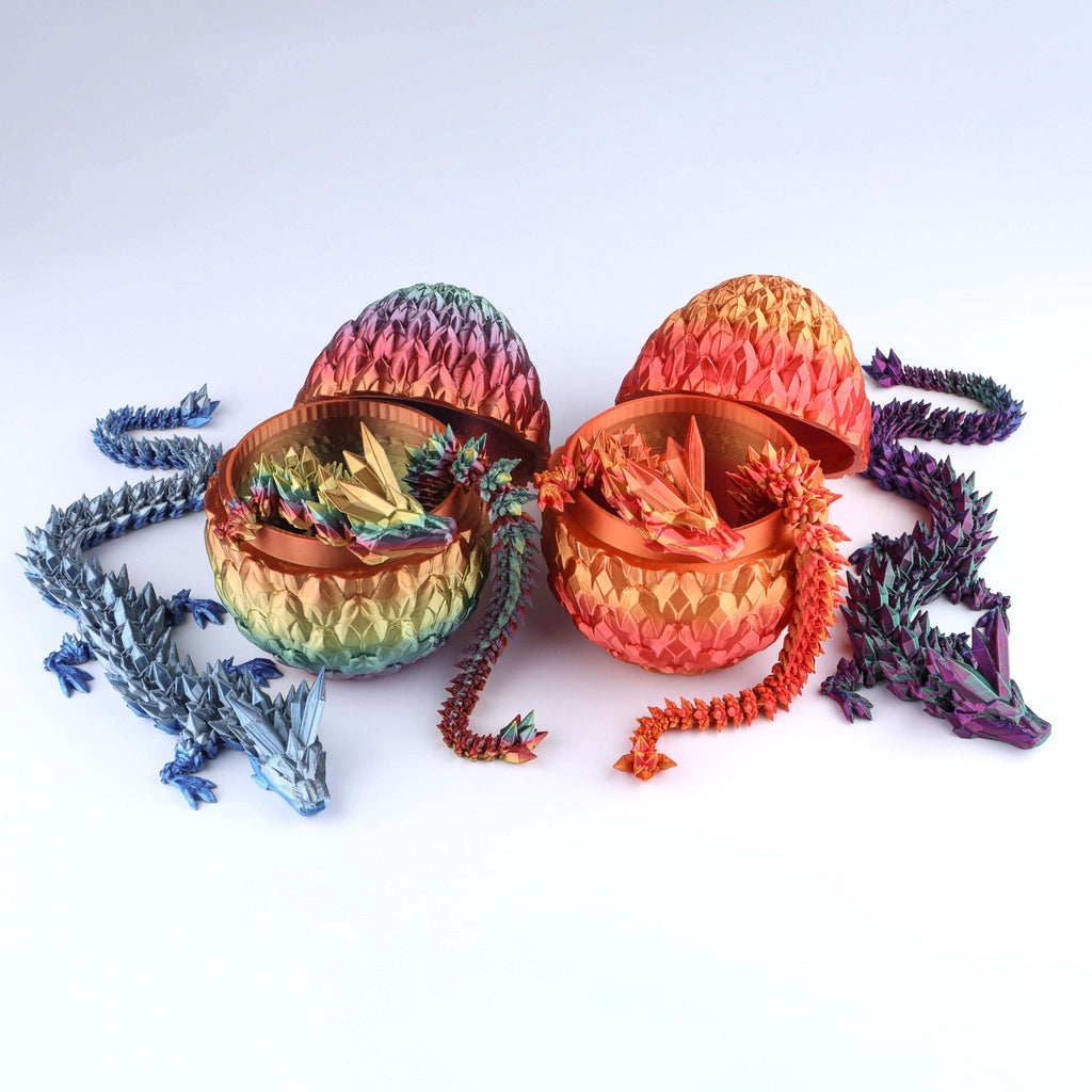 Crystal Dragon Fidget Toy – 3D Printed & Articulated