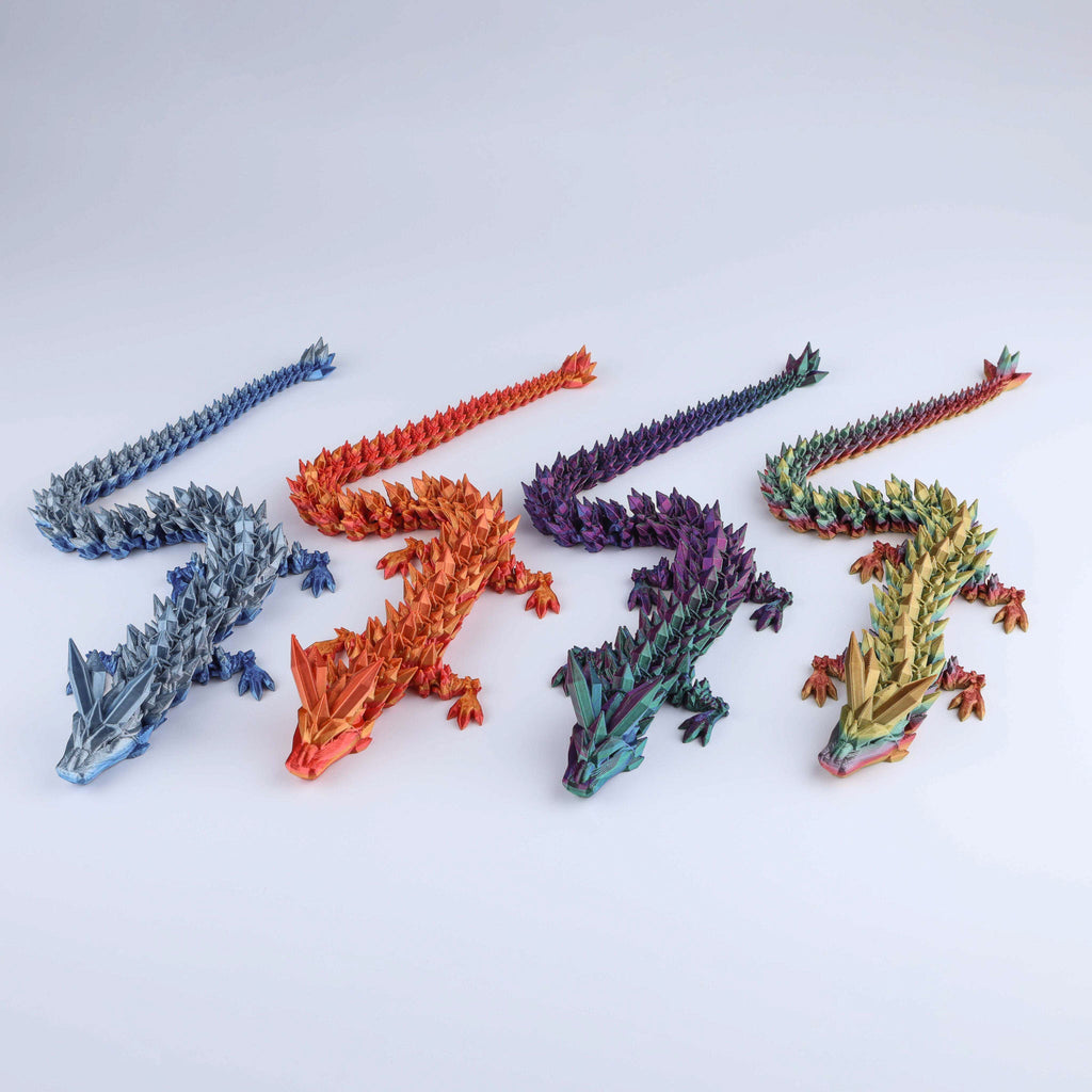 Crystal Dragon Fidget Toy – 3D Printed & Articulated