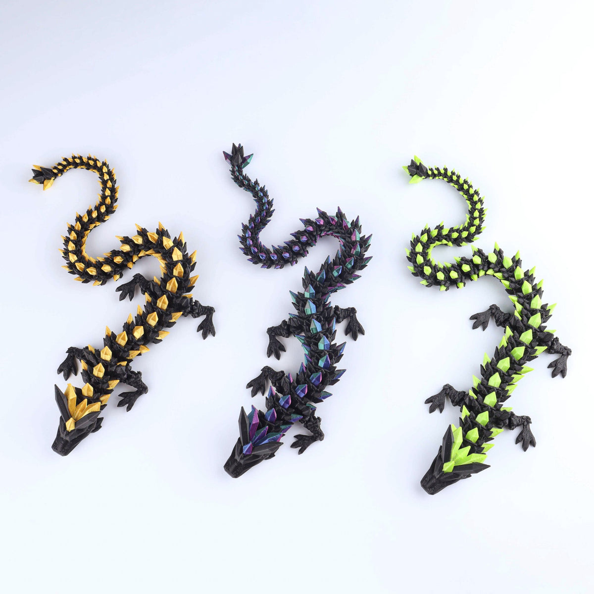 Crystal Dragon Fidget Toy – 3D Printed & Articulated