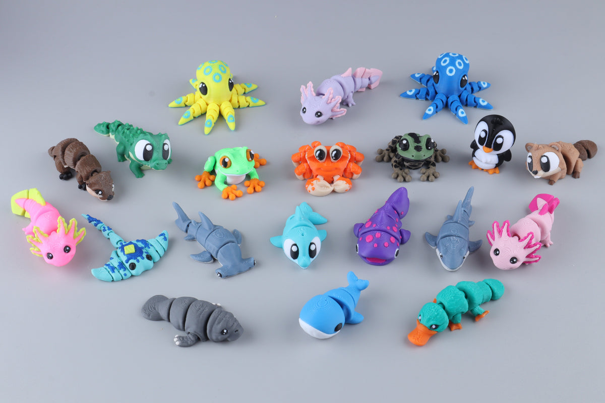 Mini Water Animal Fidget Pack (20 Pieces)