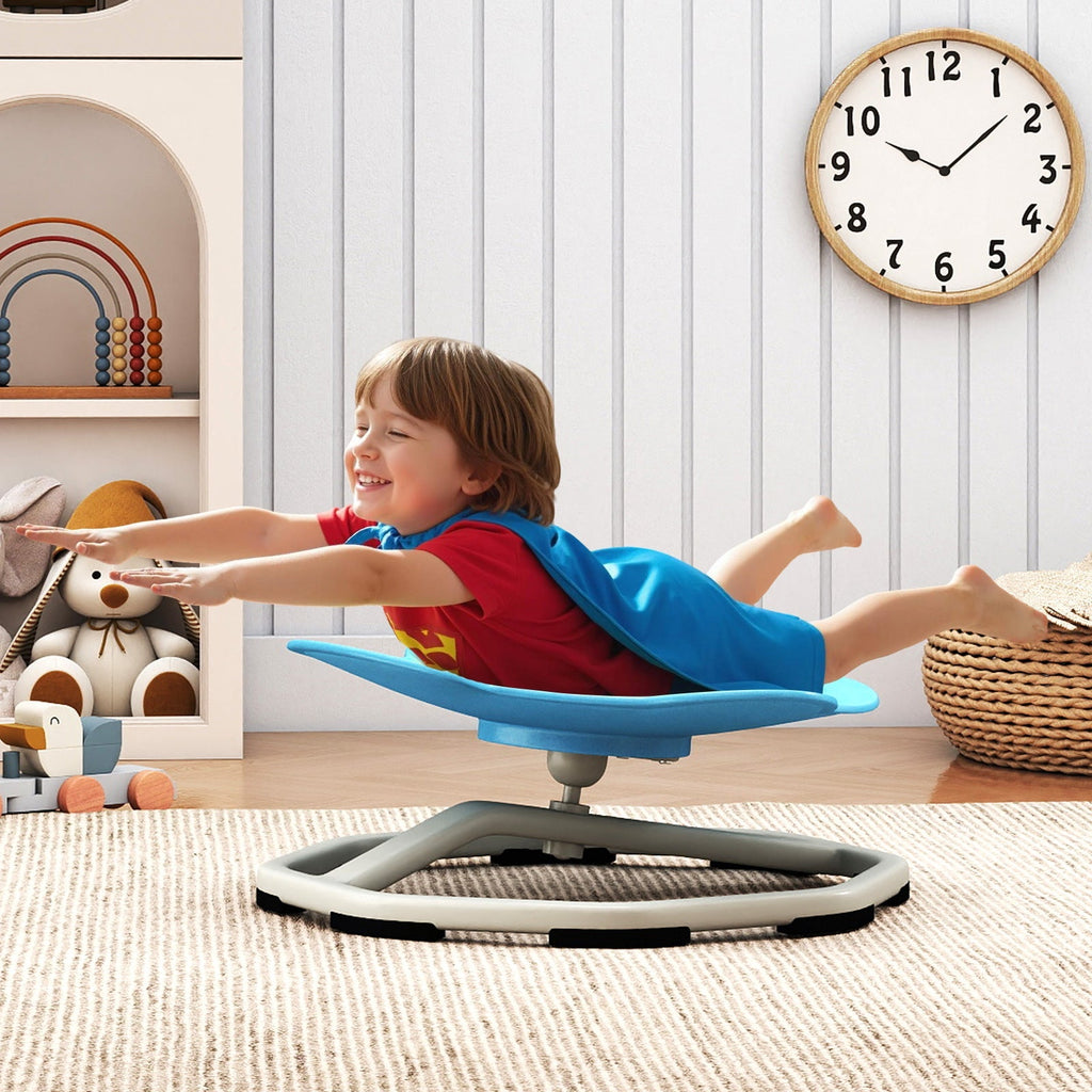 Kids Sensory Swivel Chair – 360° Spin, Metal Base